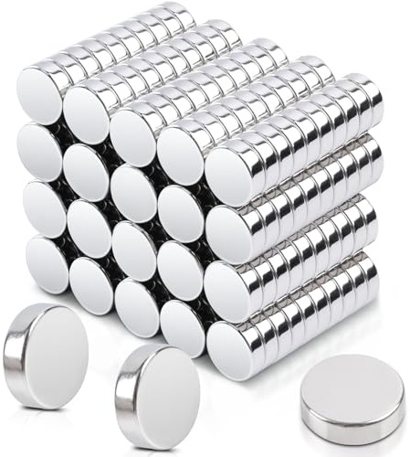 180 Stück Mini Magnete Stark 10x2mm, Neodym Magnete Extra Stark Magneten Klein Rund Kleine Magneten für Magnettafel, Kühlschrank, Whiteboard, Fotos, Pinnwand, Büro