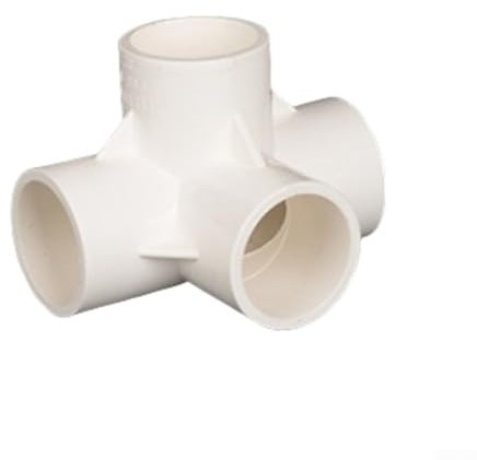 Raccordi in PVC a quattro vie, 50 raccordi in PVC in varie specifiche per tubi dell'acqua fai da te
