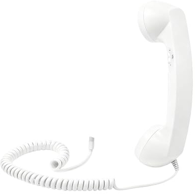 Retro Phone Handset, Type-C Vintage Telephone Handset Cell Phone Receiver Microphone Speaker, for Mobile Phones, Computers