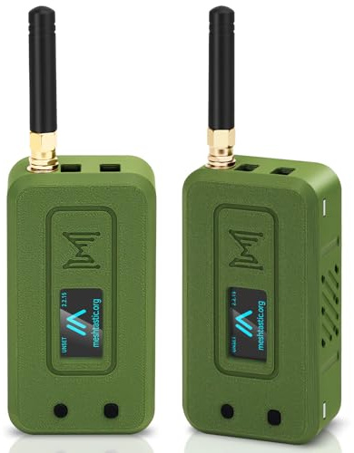 Juego de 2 placas de desarrollo ESP32 LoRa V4 + módulo GNSS L76 + batería de 3000 mAh + funda verde, ESP32-S3 SX1262 LoRa WiFi Bluetooth 2MB PSRAM 16MB Flash 915MHz Antena compatible con GPS Solar