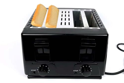 Gziztx 4 Slice Toaster with High Lift and Extra Wide Slots, 6 Adjustable Browning Control, Double-Sided Baking