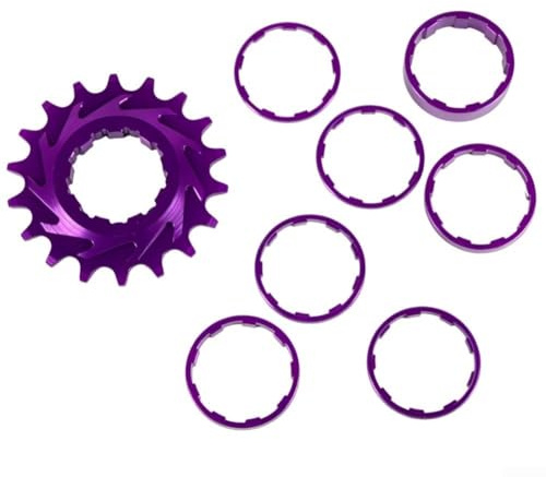 18T Single Speed Freilauf-Kit für MTB Dirt Jump Street Bikes entworfen für HG Nabenumbau und leichte 7075 Aluminiumkonstruktion