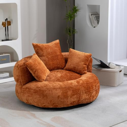 Fiednoy Sitzsack Cord mit hoher Rückenlehne 3 Kissen | Bean Bag Lazy Sofa Lounge-Stuhl für Erwachsene Kinder, Indoor/Outdoor Gaming Sessel