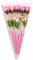 Sevenriver Handgemachte koreanische Seife Rose rosa in Geschenkverpackung mit Schleife, 5 Stück