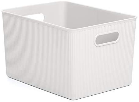 Tatay Storage Box Baobab, 22L Capacity, Polypropylene, BPA free, Pergamon White. Measures 29.4 x 38.5 x 23 cm