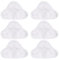 Bluwhale Lot de 6 patins lavables en microfibre pour balai vapeur compatibles avec H2O H20 X5