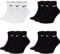 Nike 12 Paar Herren Damen Kurze Socke Knöchelhoch Weiß Schwarz Sparset SX7667 Sportsocken Größe 34 36 38 40 42 44 46 48 50, Größe:38-42, Sockenfarbe:3 Paar weiss 9 Paar schwarz