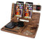 BarvA Holz-Dockingstation, faltbares Tablett, zwei Handy-Smartwatch-Halter, Herren, Ladezubehör, Nachttisch, Caddy, Kommode, mobiler Organizer, Tablet-Aufbewahrung, Jahrestag, Abschluss, Geschenk