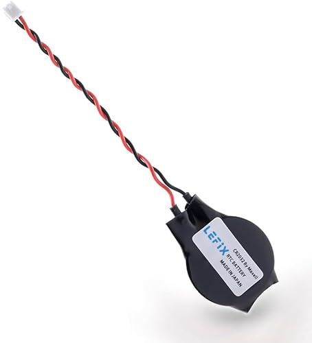 Replacement CMOS Battery CR2032 with Wire Leads and Connector 1.25mm Pitch for DELL Latitude E5440 E5450 E6440 E6420 E6230 E6520 E7440 E7240 Alienware 17R3 (Black)