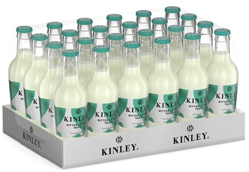 Kinley Bitter Lemon Taste, Bevanda al Limone con note di Lavanda, Adatta alla Mixology, Per Drink Rinfrescanti e dal Sapore Inconfondibile, Bevanda Analcolica - 24 Bottiglie in Vetro da 200 ml