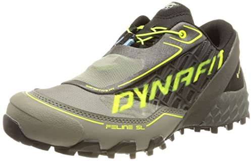 Dynafit Herren Feline SL GTX Laufschuhe, Schwarz Neongelb, 44 EU