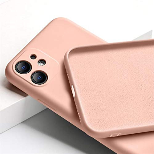 Jacyren Coque iPhone XR Avancé Silicone Liquide Housse,[Protecteur d'caméra] Etui Anti-Choc Housse intérieure en Microfibre Souple Mince Anti-Scrach Coque pour iPhone XR, Rose