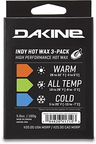 Dakine Indy Hot Wax - 5.6oz - 3-Pack (All Temp, Cold, & Warm) - One Size