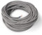 Amarcords - Cavo elettrico tessile colore BIANCO-NERO ZIG-ZAG tondo seta 20 metri con messa a terra 3x075mm - Filo rivestito in tessuto colorato vintage per lampade lampadari applique e abat jour.