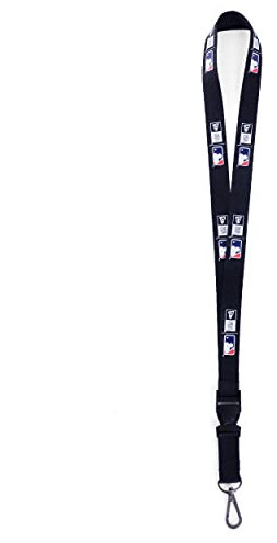 New Era NFL NBA MLB Football Basketball Baseball Lanyard Keyholder Schlüsselband mit Abnehmbarer Schnalle (schwarz - MLB)