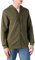 Build Your Brand Herren Basic Zip Hoody Kapuzenpullover, Olive, 4XL