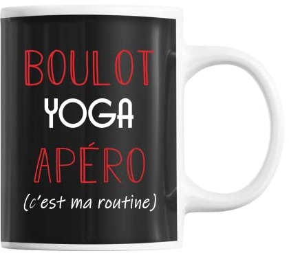 Planetee Mug Yoga C'est ma Routine | Tasse Humour