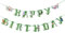 EASY JOY Sage Green Flower Happy Birthday Banners Spring Summer Wildflower Butterfly Party Flower Banner for Garden Enchanted Forest Floral Banner for Girls Women Birthday Baby Shower(Pre-Strung)