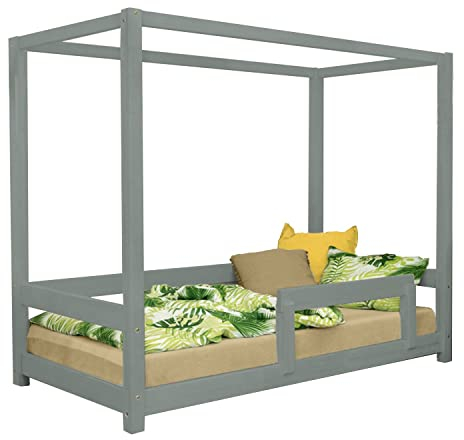 Benlemi Kinderhausbett BUNKY 90 x 160 Salbeigrün