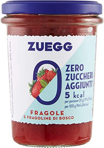Zuegg Fragole e e Fragoline di Bosco - Mermelada de fresas y fresas silvestres (220 g, sin azúcar)