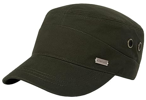 Comhats 100% Baumwolle Military Army Cap Herren Sonnenhut Baseballcap Wandernhut Sport Outdoor 104_Army Grün XL