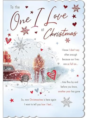 Piccadilly Greetings Weihnachtskarte, One I Love, Couple – 22,9 x 15,2 cm