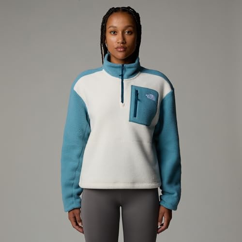 THE NORTH FACE NF0A88438TI1 W YUMIORI 1/4 Zip Sweatshirt Damen White/Blue Größe L