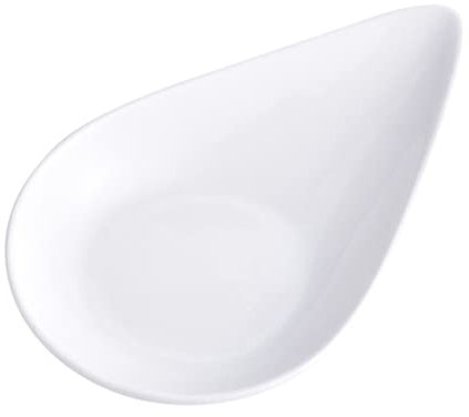 Zerodeko 1pc Ceramic Sushi Bowl Ceramic Sauce Plate Fruit Bowl Ceramic Condiment Plate Ceramic Dessert Bowl Porcelain Tasting Spoons Appetizer Plate Snack Rack Ceramics Japanese-Style White