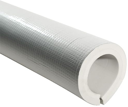 Aislamiento De Tuberías Para Exteriores, ID 22mm~219mm Tubo De Aislamiento De Coquilla De Polietileno, Aislante Manguera Aire Acondicionado Semiabierta, Longitud 1000mm Impermeable (Tamaño : DI 22 mm