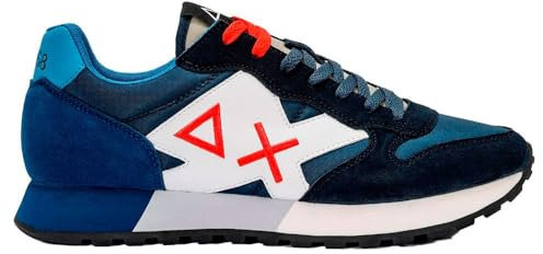 SUN68 Sneaker Running Jaki Solid Suede/Nylon Blu Navy US24SU11 Z34111 46