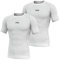 FDX Cool Mesh Base Layer Half Sleeve - Men’s Summer Cycling Mesh Top - Ultralight, Breathable, Anti-Odour Bicycle Skins Jersey - Under-Shirts for Running, Gym, Workout, (Pack of 2, White, M)