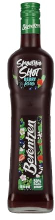 Berentzen | Smoothie Shot Berry Kiss | 50% Fruchtgehalt* | Geschmack von Heidelbeere, Erdbeere & schwarzer Johannisbeere | Ideal als Shot, auf Eis oder Aperitif | 0,5L | 15% Vol.