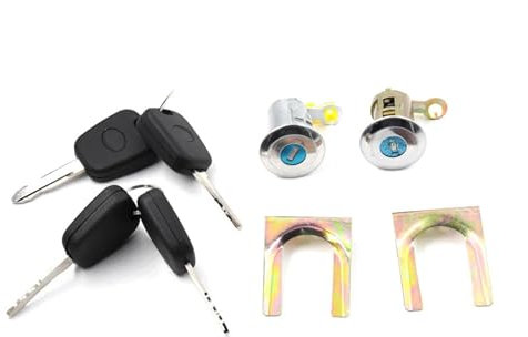 STOIFFFHH Auto Türschloss Kompatibel mit Toyota für AYGO B1 1.0 2005-2014 9170.Y8 1608746380 9135S2 9136.T0 Autozylinder-Türschloss-Schlüsselsatz