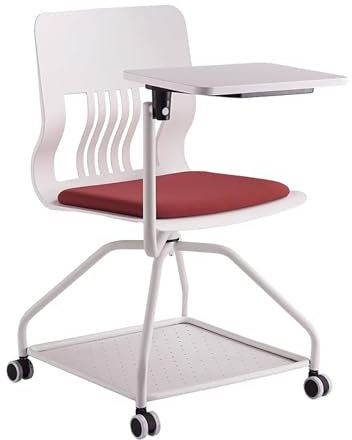 zxhrybh Klappstühle für Büros, mit Rollen Klappstuhl, Multifunktionaler Mobiler Einteiliger Gepolsterter Folding Chair, für Schulen, Besprechungsräume