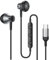 essa Type-C Earphones with Powerful Bass, In-Ear USB-C Headphones with Mic, Tangle-Free, Ergonomic Design for Android, iPad, iPhone 15, Laptops, and More (Black)