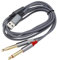 eMagTech USB A to Dual 6.35 mm 1/4 Inch TS Audio Cable AUX Y Splitter for Smartphone Tablet Laptop Amplifier Speaker