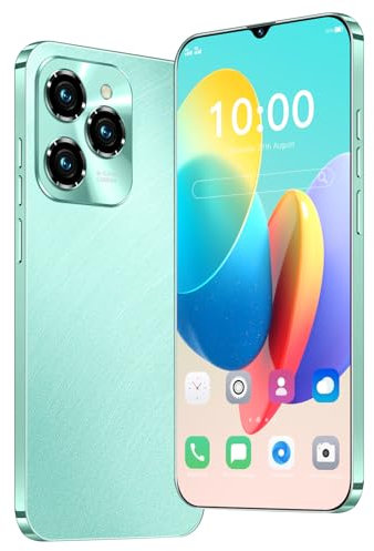 Fine Life Pro Telefono 4GLTE, doppia SIM + scheda TF, schermo da 6,3 pollici, doppia fotocamera, 2GRAM + 16GROM, estensione TF da 128GB, telefono senza contratto, per utenti principianti (3, green)
