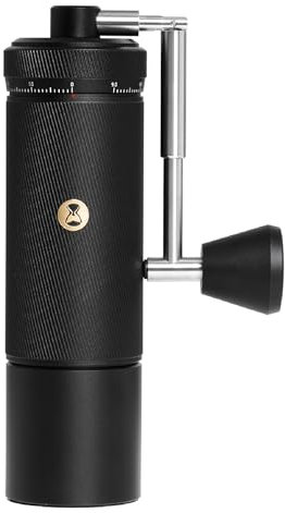 Manual Coffee Grinder S3 ESP TIMEMORE, External Adjustment, Designed for Espresso, Upgrade Integrated All-Metal Body, Folding Handle, Black