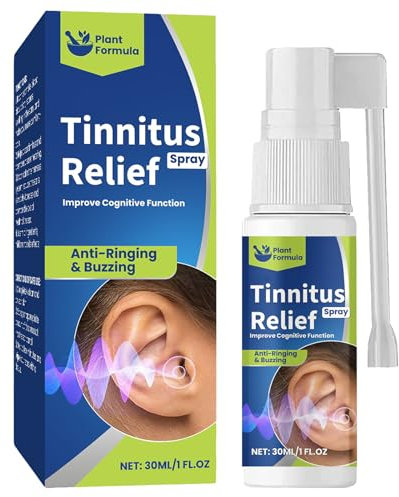 Spray para Aliviar el Tinnitus,Tinnitus Spray para Oído,Alivio de Tinnitus para Oídos Zumbidos,Spray de Cuidado de Limpieza de Cerumen,30ml
