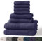 KARAT Towels - 8-teiliges Set Handtücher aus 100% Baumwolle - 2 x Badetuch, 2 x Handtuch und 4 x Seiftuch, Oeko-Tex 100 Zertifiziert (Türkis, Bay)