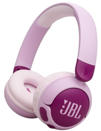 JBL Junior 320BT - Wireless on-Ear Kids Headphones with JBL Safe Sound (<85dB), Fit for Kids, Parental Control with Customizable Volume & Playtime and 50Hr Battery Life (Purple)