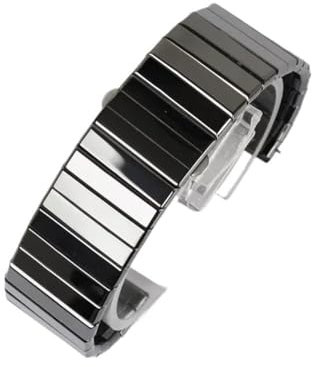 APVMFMKLTG Keramik-Uhrenarmbänder, Ersatz, passend for Rado-Serie, schwarze Uhrenkette, Herren-Uhrenarmband mit 27 mm und 35 mm(35mm)