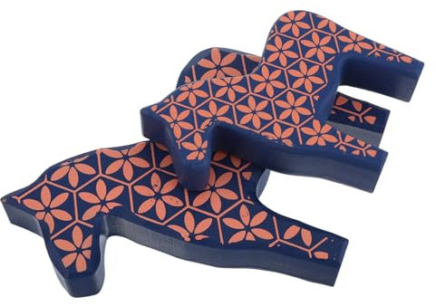 DECHOUS Schwedisches Pferdeornament Handbemalte Pferdefigur Holzpferd Dekorative Pferdestatue Schwedisches Pferdedekor Holzpferdornament Handgemachtes Pferdedekor Wohndekor