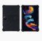 INSOLKIDON Compatible para TCL NXTPAPER 11 Plus 11.5 Inch Tablet Funda Protectora de Cuero Bumper Protección Carcasa con Soporte Función (Black)