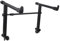 LIGIGWASH Electric Organ Stand Rack Heavy Duty Keyboard Stand for Piano Height Sturdy Construction for Stage and Home Use Black
