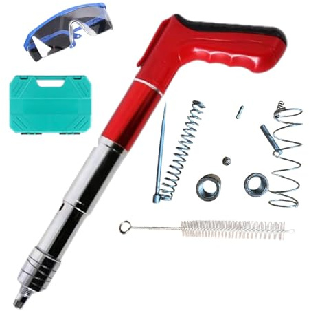 Luftnagler, Zementwandnagler, manuelle Nagelmaschine, 100 Nägel enthalten, 5 Gangeinstellungen, Befestigungswerkzeug, robuste Leistung, präzises Nageln, perfekt für Ziegelwände, Beton, Holz