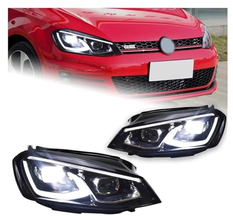 Autoscheinwerfer-Baugruppe,Auto-Styling,LED-Scheinwerfer,passend für Golf 7-Scheinwerfer 2013–2017,Golf 7 DRL-Scheinwerfer,Projektorlinse,Abblendlicht,Fernlicht,Zubehör