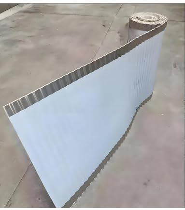 Wellblech-Dachpaneel aus Edelstahl – Schall- und wasserdichter Regenschutz for Balkon/Terrasse/Fenster/Gärten/Fabriken(200x90cm/6.6x3ft)