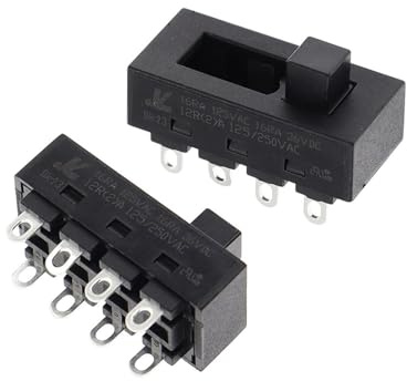 12A 250V 3 posiciones 8 pines interruptores deslizantes de palanca LQ-103H interruptores for secador de pelo(1PCS)