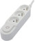 Bloc multiprise 3x16A - 3500W - câble H05VV-F 3x1,5mm² - 3m - Blanc - Chacon